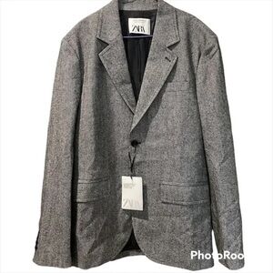 NWT Zara Oversized wool blazer A/W 2022 Collection 12